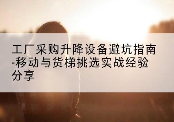 蔚县移动式升降机怎么选-工厂采购升降设备避坑指南-移动与货梯挑选实战经验分享